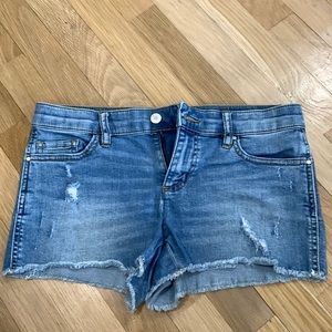 Club Monaco denim shorts. Size 4. Like new. Super sexy and comfortable.